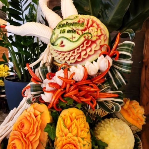 11 Sculptures sur fruits