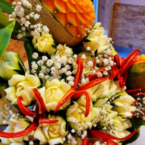 13 Sculptures sur fruits