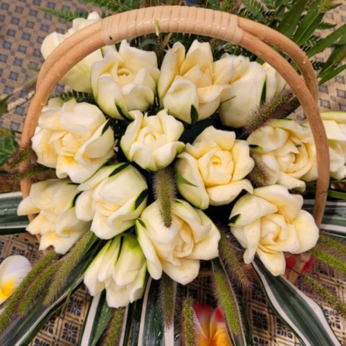 4 Sculptures sur fruits