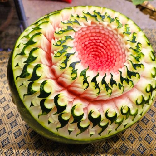7 Sculptures sur fruits