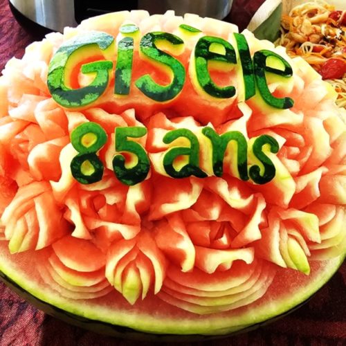 9 Sculptures sur fruits